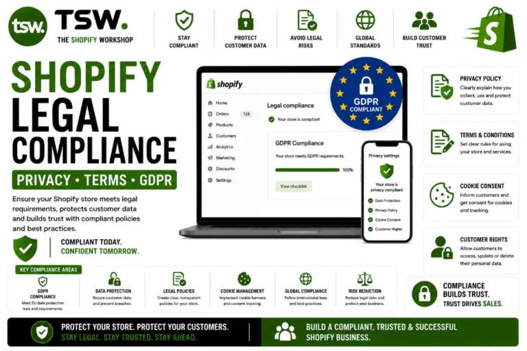 Shopify Legal Compliance: Privacy Policy, Terms, and GDPR