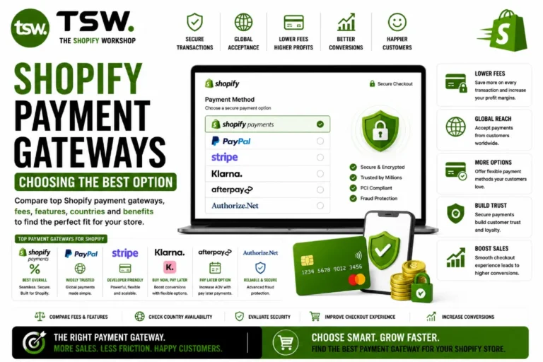 Shopify Payment Gateways: Choosing the Best Option for Your Store