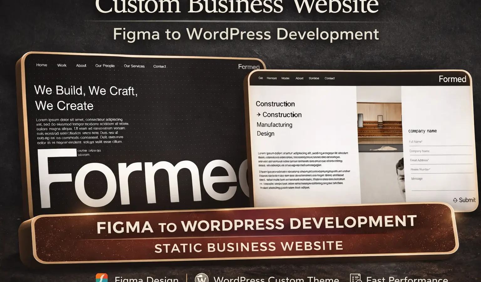 Formed – Corporate Business Website (Custom WordPress)