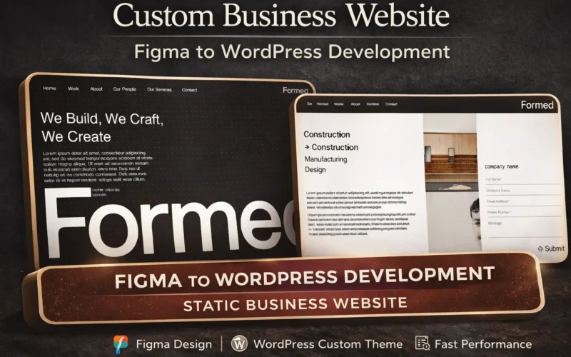 Formed – Corporate Business Website (Custom WordPress)