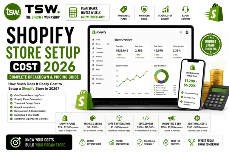 Shopify Store Setup Cost in 2026: Complete Pricing Breakdown