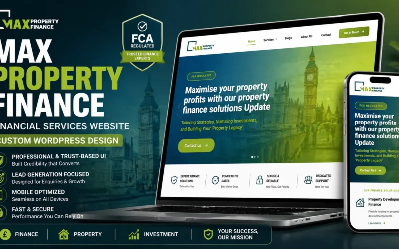 Max Property Finance – Custom WordPress Development & SEO Strategy