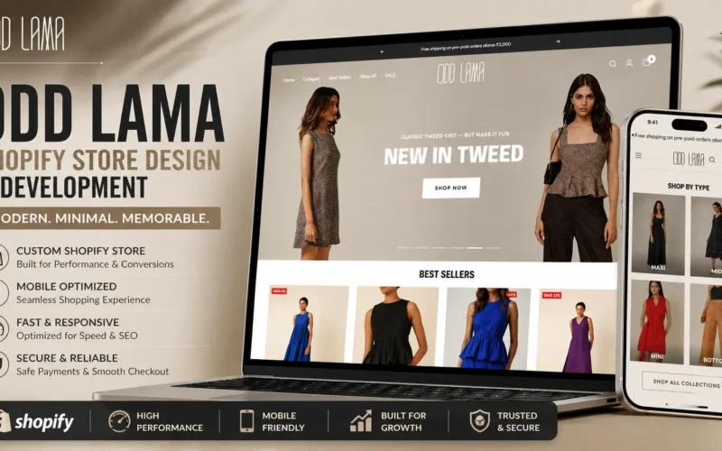 OddLama – Custom Shopify Fashion eCommerce Development