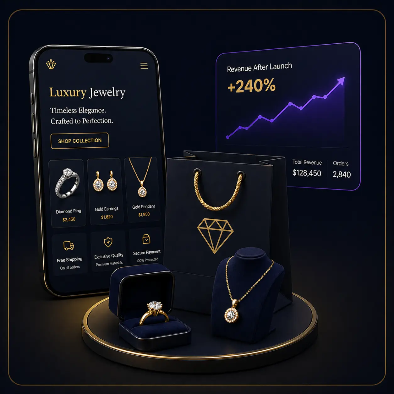 Luxury Jewelry Fashion Shopify Store Design