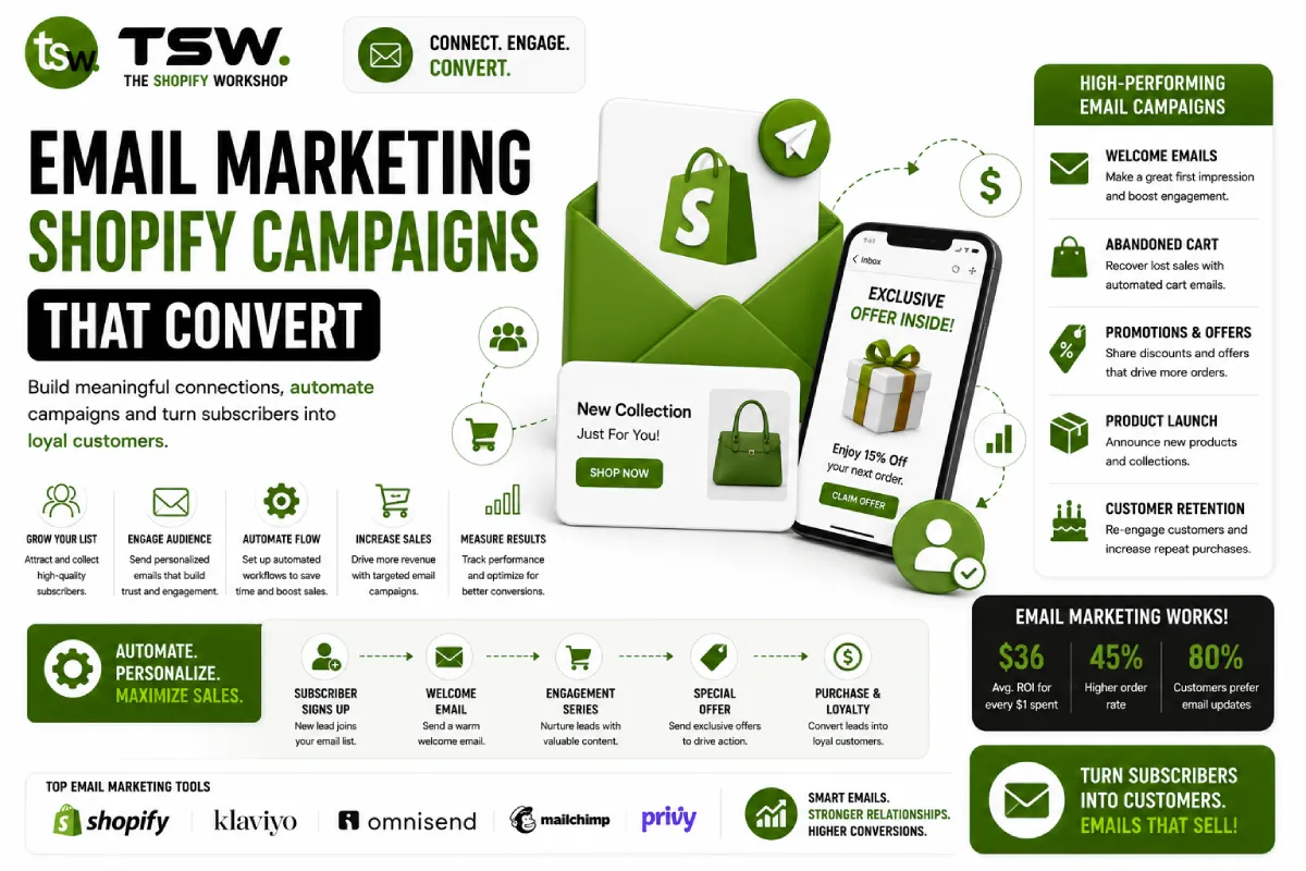 Shopify email marketing campaigns that convert customers through automation, personalization and targeted email strategies