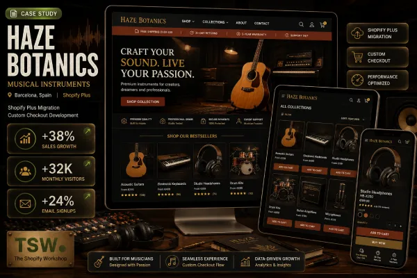 Haze Botanics — Musical Instruments Store Custom Shopify App