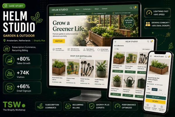 Helm Studio — Garden & Outdoor Store Platform Migration