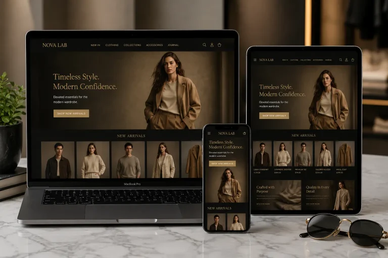 Nova Lab — Fashion & Apparel Store Custom Theme Development