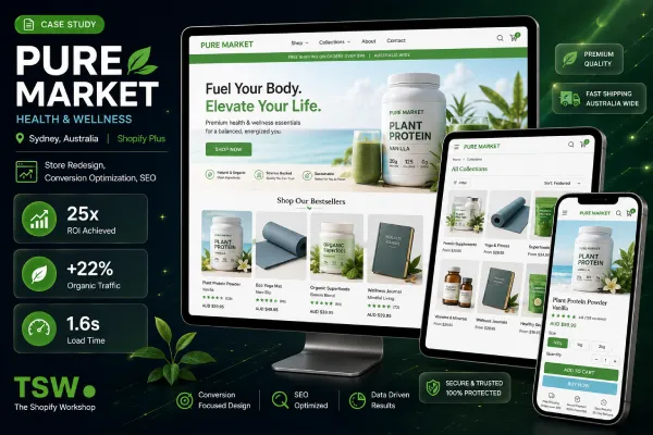Pure Market — Health & Wellness Store Store Redesign