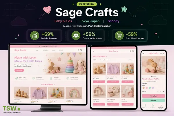 Sage Crafts — Baby & Kids Store Mobile-First Redesign